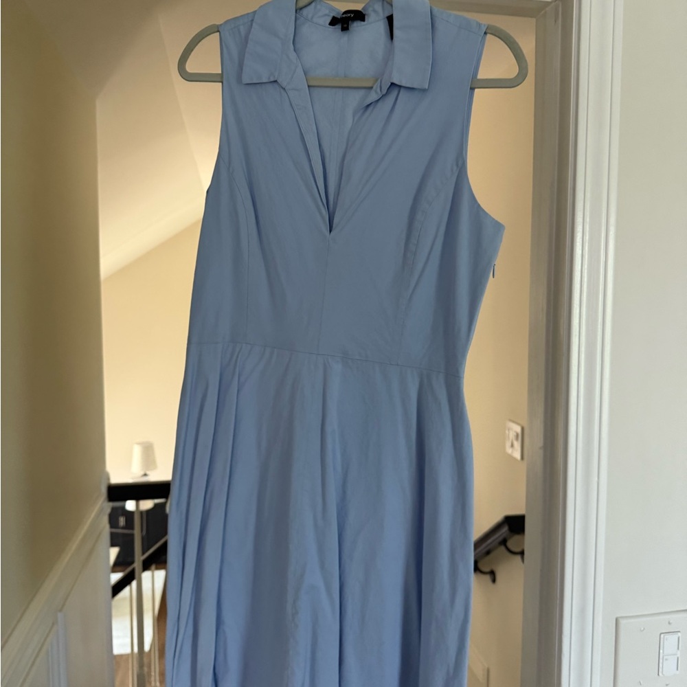 Theory Sleeveless Light Blue Dress